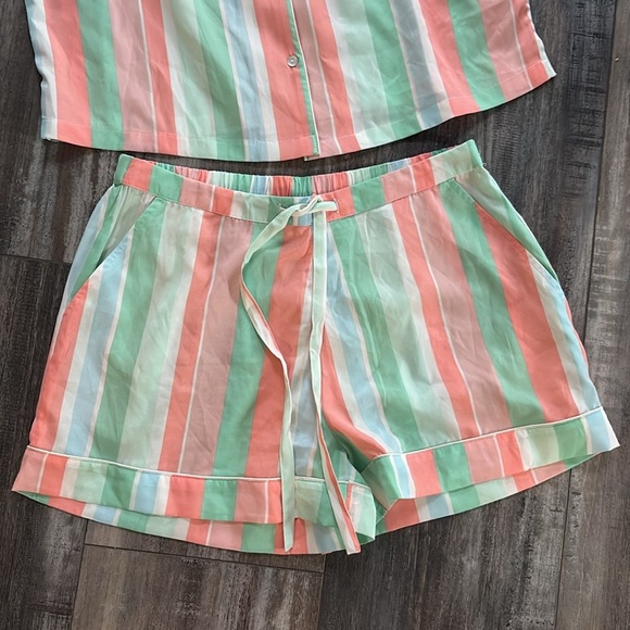 Tommy Bahama Pastel Stripes Pajama Set Small - Picture 4 of 5
